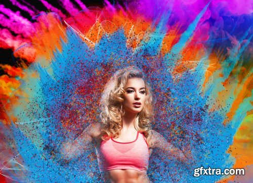 CreativeMarket - Explosion Color Photoshop Action 5247557