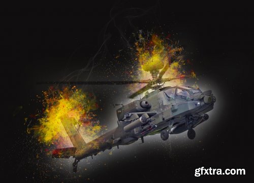 CreativeMarket - Real Fire Photoshop Action 5265414