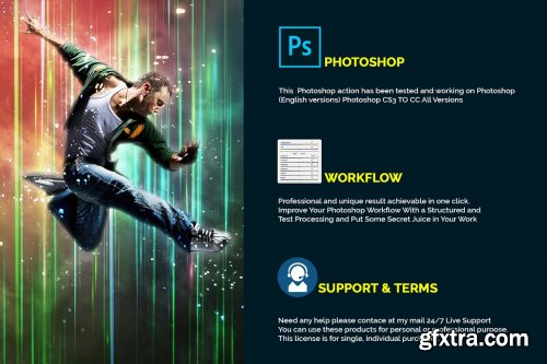 CreativeMarket - Glory Art Photoshop Action 4717879