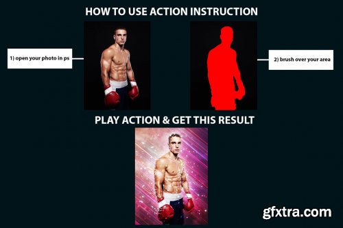 CreativeMarket - Glory Art Photoshop Action 4717879