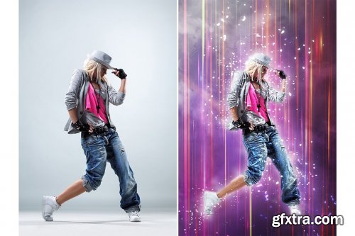 CreativeMarket - Glory Art Photoshop Action 4717879