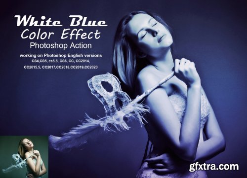 CreativeMarket - White Blue Color Effect 5268690