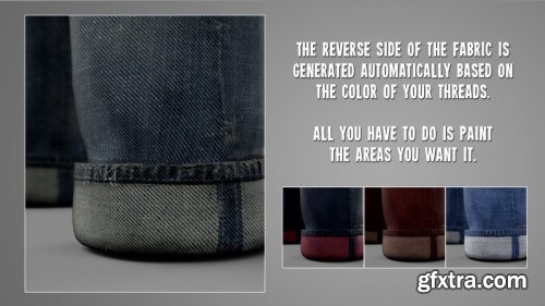 Denim Designer – 12 preset materials for Substance Painter