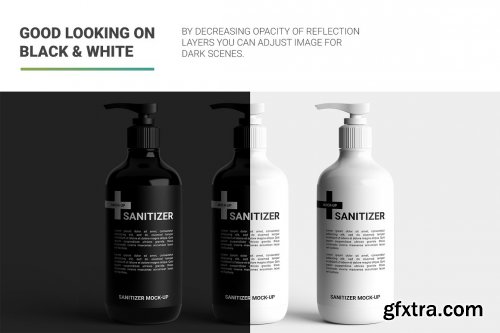 CreativeMarket - Sanitizer Bottle Mockup 4803089