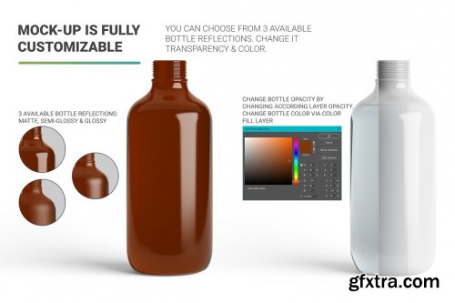 CreativeMarket - Sanitizer Bottle Mockup 4803089