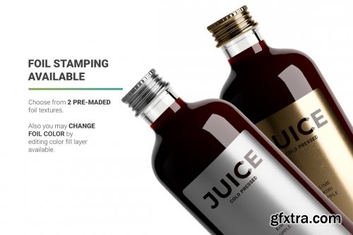 CreativeMarket - Juice Bottle Mockup 5325379