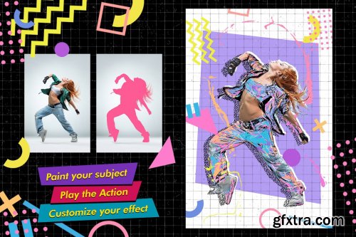 CreativeMarket - Back to the 90s Photoshop Action 5335278