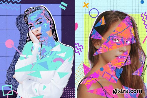 CreativeMarket - Back to the 90s Photoshop Action 5335278