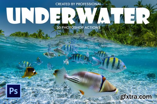 CreativeMarket - Underwater Photoshop Actions 4725922