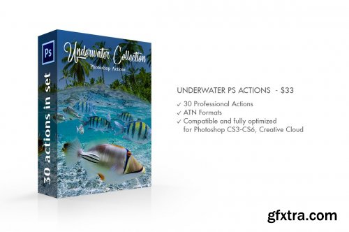 CreativeMarket - Underwater Photoshop Actions 4725922