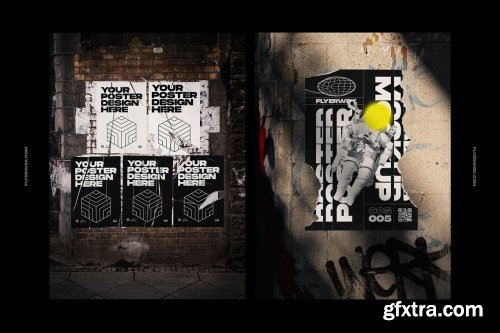 CreativeMarket - Urban Poster Wall Mockups 5013944