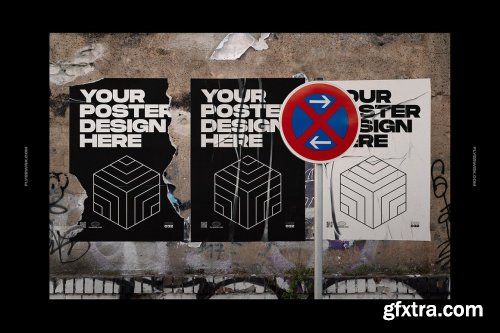 CreativeMarket - Urban Poster Wall Mockups 5013944