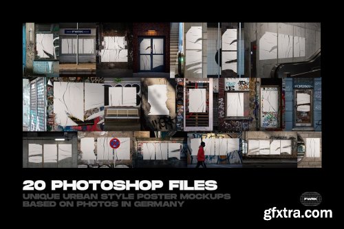 CreativeMarket - Urban Poster Wall Mockups 5013944