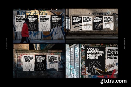 CreativeMarket - Urban Poster Wall Mockups 5013944