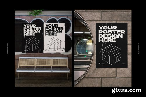 CreativeMarket - Urban Poster Wall Mockups 5013944