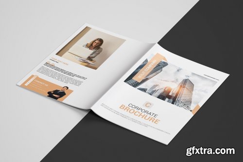 CreativeMarket - Corporate Bi-fold Brochure 4956232