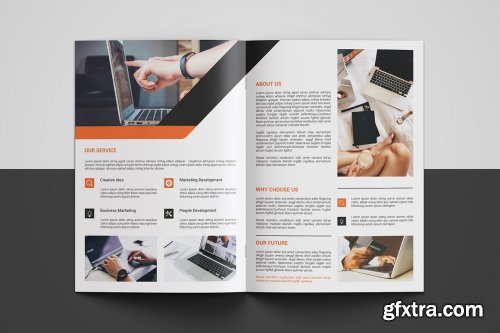 CreativeMarket - Corporate Bi-fold Brochure 4956257 