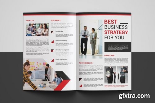 CreativeMarket - Corporate Bi-fold Brochure 4956308