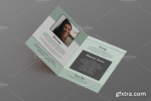 CreativeMarket - Funeral Program Template - V952 4319254