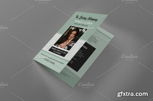 CreativeMarket - Funeral Program Template - V952 4319254