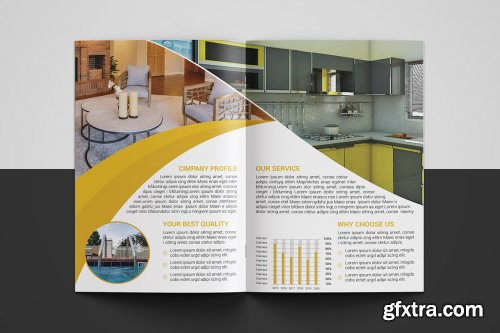 CreativeMarket - Interior Brochure Template 4607428