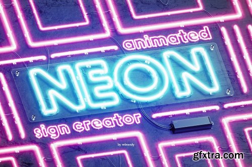CreativeMarket - Neon Animated Sign Creator 5338598