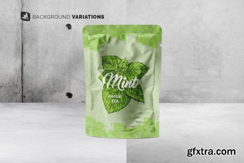 CreativeMarket - Flexible Foil Pouch Packaging Mockup 4962367