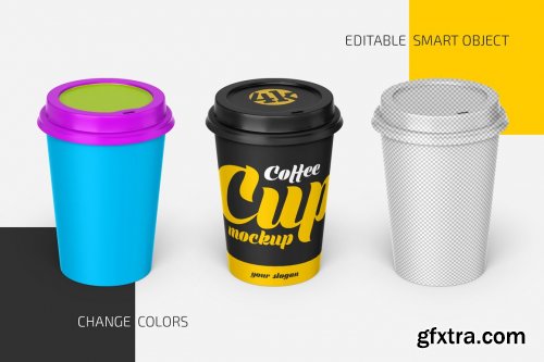 CreativeMarket - Paper Coffee Cup Mockup Set 5338895