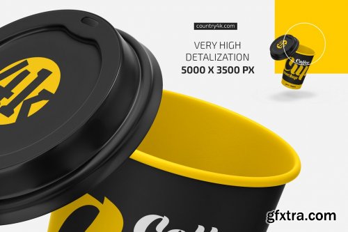 CreativeMarket - Paper Coffee Cup Mockup Set 5338895