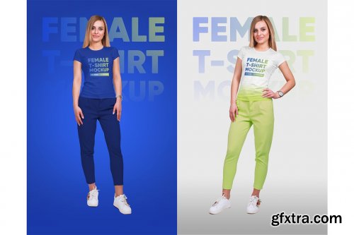 CreativeMarket - Female T-Shirt Mockups Vol 4 Part 1 5336759