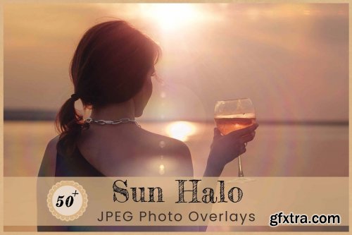 CreativeMarket - Sun Halo Photo Overlays Backdrops 6456751