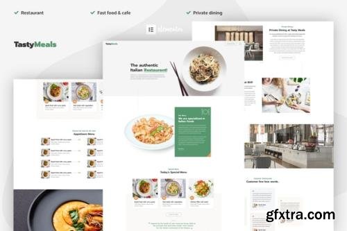 ThemeForest - TastyMeals v1.0.0 - Restaurant & Cafe Elementor Template Kit - 33622009