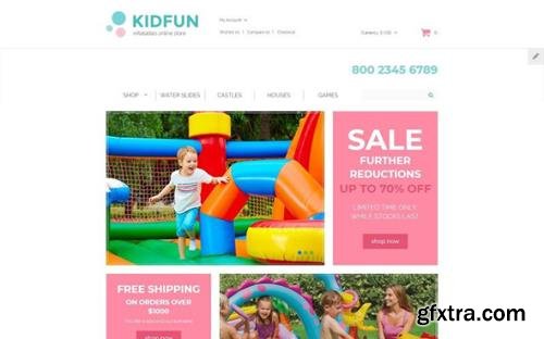 KidFun v1.0 - Kids Toys & Games Store OpenCart Template - TM 61366