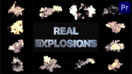 Videohive - Real Explosions | Premiere Pro MOGRT - 33635886 - 33635886