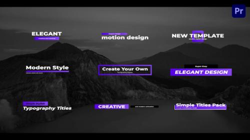 Videohive - Simple Creative Titles For Premiere Pro - 33640175 - 33640175