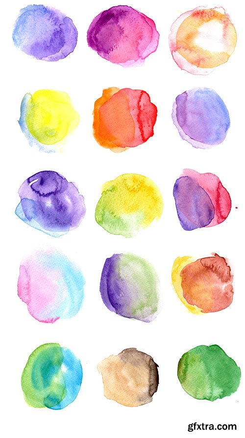 Watercolour Circles PNGs