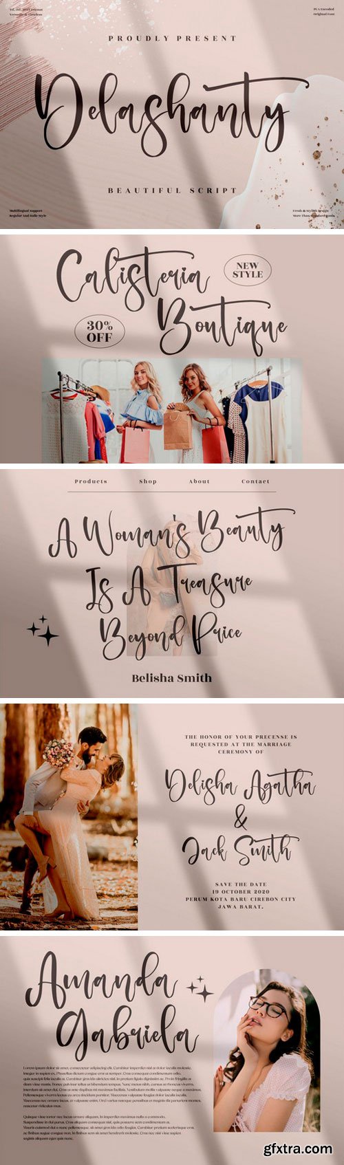 Delashanty Script Font