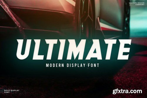 Ultimate - Modern Tech Sci-Fi Typeface