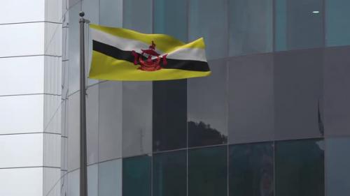 Videohive - Brunei Flag Background 2K - 33654884 - 33654884