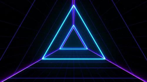 Videohive - Motion Wave VJ Retro Style 80s Grid Triangles - 33655310 - 33655310