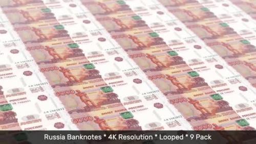 Videohive - Russia Banknotes / Russian Money / Ruble / Rouble / RUB руб 9 Pack - 4K - 33655556 - 33655556