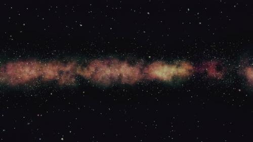 Videohive - Abstract animation of the outer space with stars - 33668228 - 33668228