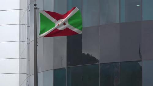 Videohive - Burundi Flag Background 4K - 33671238 - 33671238