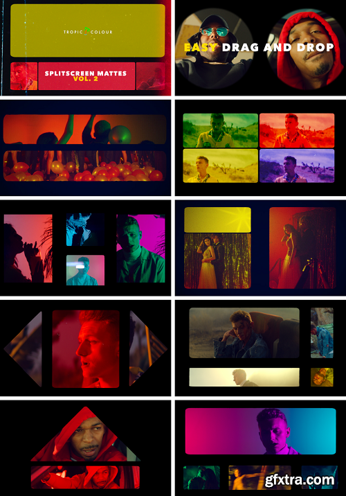 Tropic Colour - SPLIT SCREEN FILM MATTES Vol. 2