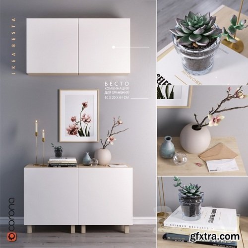 IKEA BESTA Set 3D Model