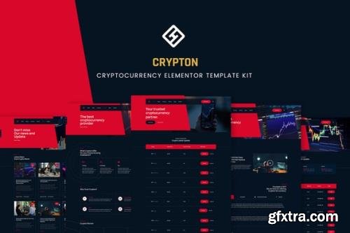 ThemeForest - Crypton v1.0.0 - Cryptocurrency Elementor Template Kit - 33653214