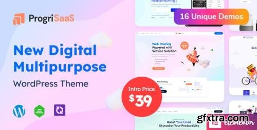 ThemeForest - ProgriSaaS v1.0.0 - Creative Landing Page WordPress Theme - 32300979