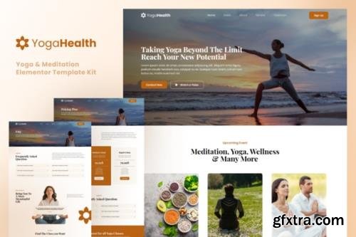 ThemeForest - YogaHealth v1.0.0 - Yoga & Meditation Elementor Template Kit - 33654453