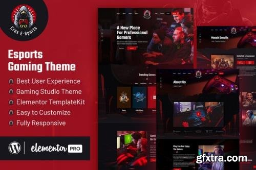 ThemeForest - CROX v1.0.1 - Esports & Gaming Elementor Template Kit - 33642727