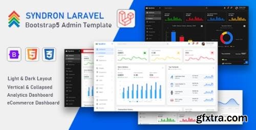 ThemeForest - Syndron v1.0 - Laravel 8 + Bootstrap 5 Admin Template - 32702055